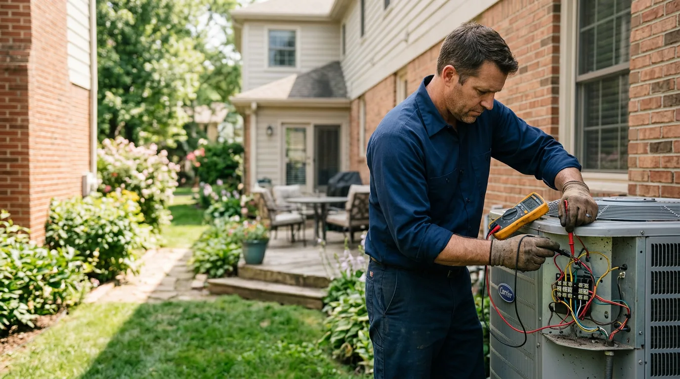 HVAC technician working near Spring Lake, MN